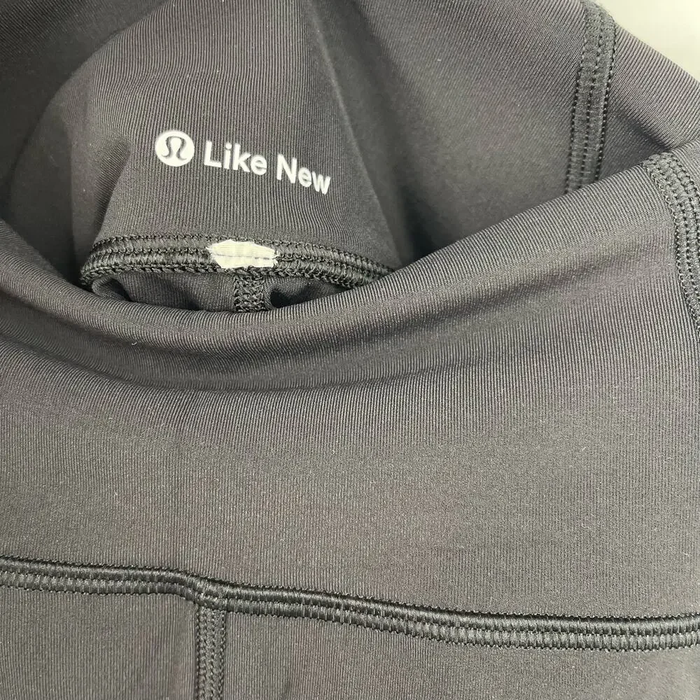 Lululemon Get Your Peek On Crop Leggings‎ Black Size 4